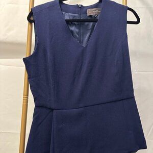 Elizabeth & Clarke "The Windsor" Asymmetrical Peplum Top - Size 6